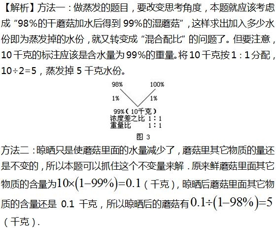 2016年杭州小升初数学应用题之浓度问题4