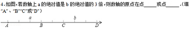 2016年杭州小升初数学绝对值4