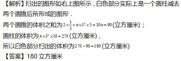 2016年杭州小升初数学几何之圆柱圆锥2