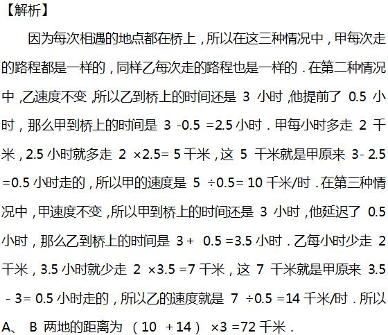 2016年杭州小升初数学行程问题之变速问题2