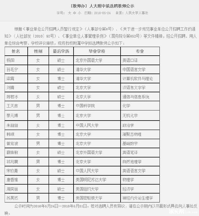 清华北大毕业生当中学老师屈才了吗？1