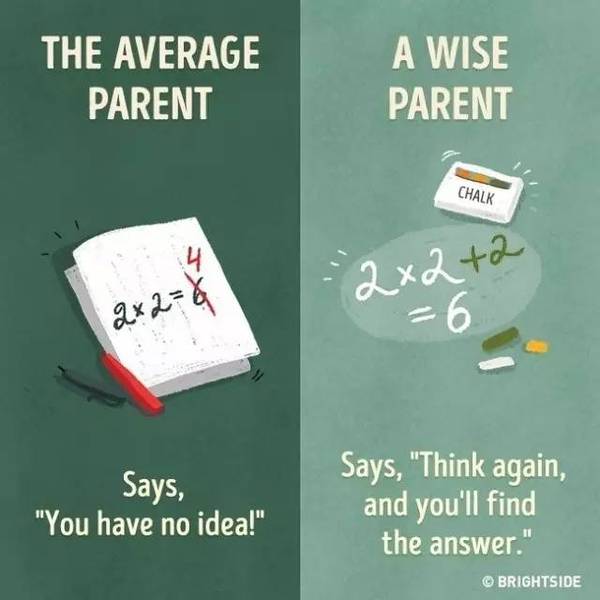 11幅漫画告诉你，聪明父母和普通父母的11个差别5